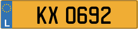 Trailer License Plate